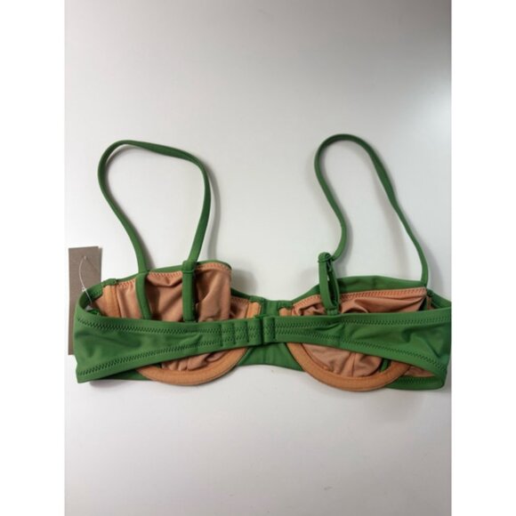 Women's J.Crew Bikini Top Size 34A Green - Picture 3 of 5